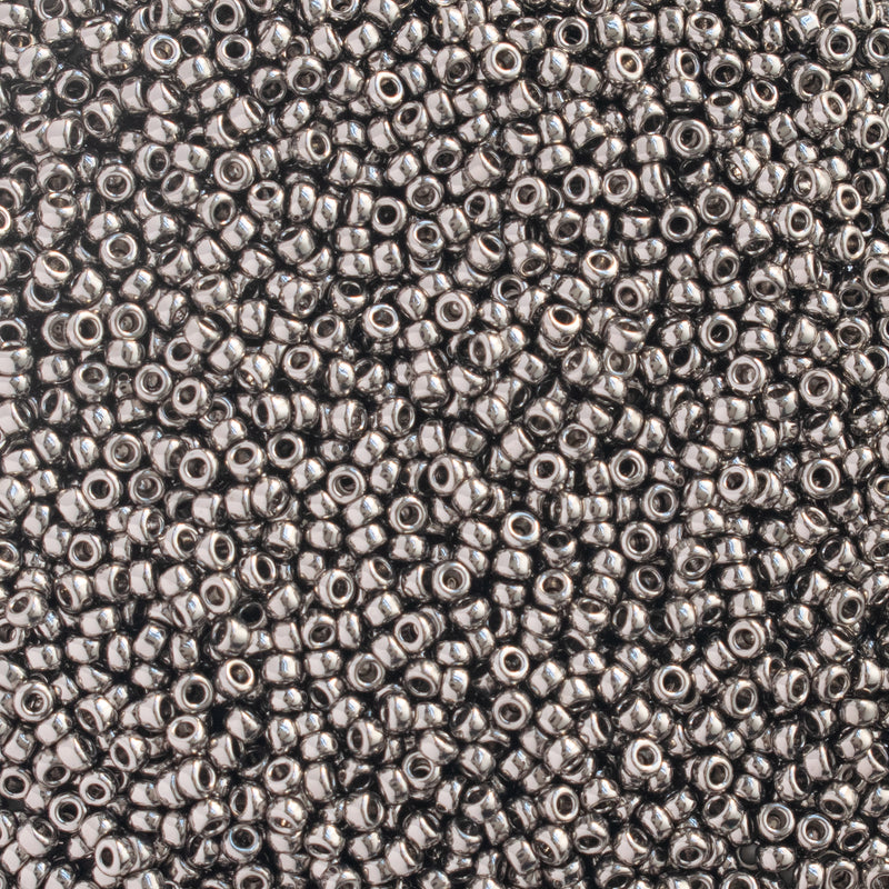 Miyuki Round Seed Beads Size 15/0 1.5mm, 190 Nickel Plated