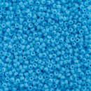 Miyuki Round Seed Beads Size 15/0 1.5mm, 413 Opaque Turquoise Blue