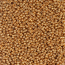 Miyuki Round Seed Beads Size 15/0 1.5mm, 4203 Duracoat Galvanized Yellow Gold