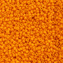 Miyuki Round Seed Beads Size 15/0 1.5mm, 4454 Duracoat Opaque Kumquat