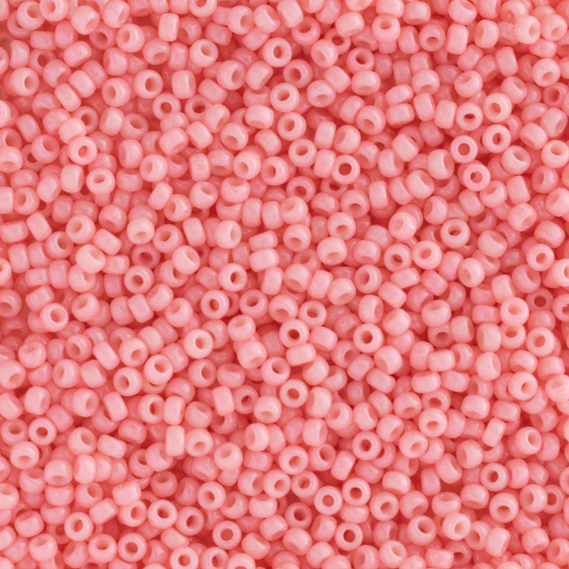 Miyuki Round Seed Beads Size 15/0 1.5mm, 4463 Duracoat Opaque Lychee