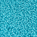 Miyuki Round Seed Beads Size 15/0 1.5mm, 4478 Duracoat Opaque Dyed Nile Blue