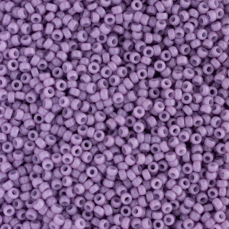 Miyuki Round Seed Beads Size 15/0 1.5mm, 4486 Duracoat Opaque Crocus