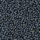 Miyuki Round Seed Beads Size 15/0 1.5mm, 451 Metallic Gunmetal