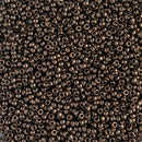 Miyuki Round Seed Beads Size 15/0 1.5mm, 457 Metallic Dark Bronze