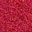 Miyuki Delica Beads Size 10/0 2.2mm, DBM362 Opaque Matte Luster Red