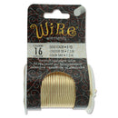 Wire Elements Tarnish Resistant 16 Gauge Wire, Gold - 8 Yards