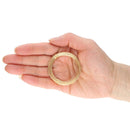 Wire Elements Tranish Resistant Half-Hard Shaped 18 Gauge Half Round Wire, Gold, 4 Yards/3.66 Meters