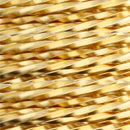 Wire Elements Tranish Resistant Half-Hard Shaped 18 Gauge Twisted Wire, Gold, 2.67 Yards/2.44 Meters