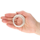 Wire Elements Tranish Resistant Half-Hard Shaped 18 Gauge Twisted Wire, Silver, 2.67 Yards/2.44 Meters