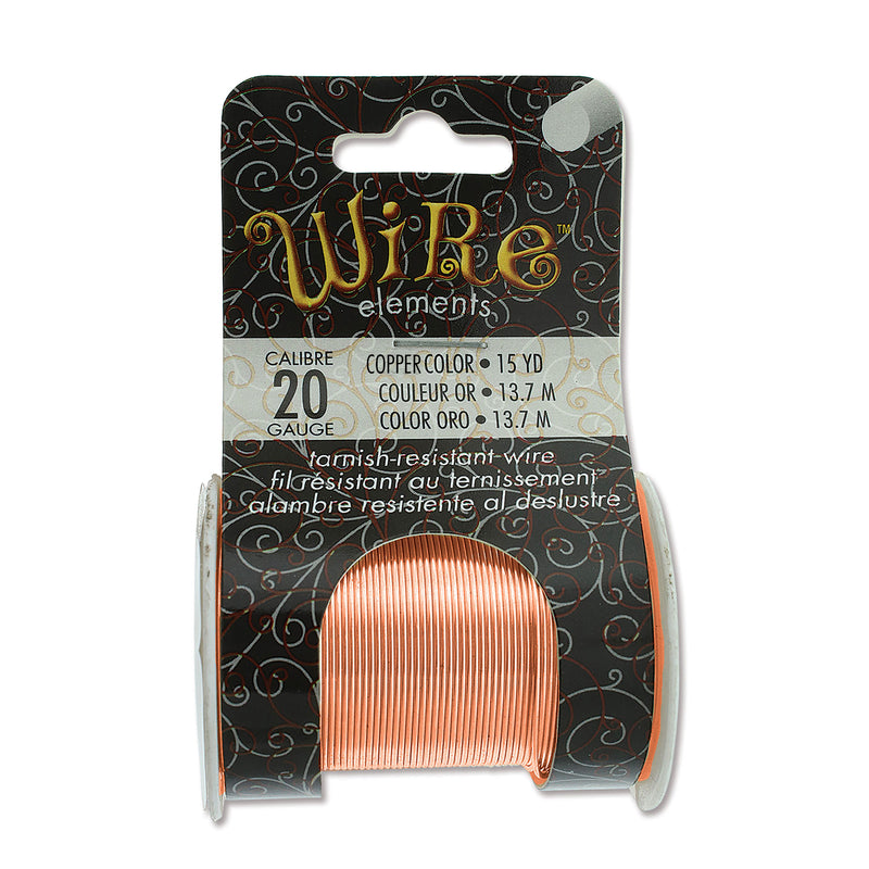 Wire Elements Tarnish Resistant 20 Gauge Wire, Copper - 15 Yards