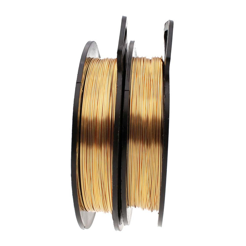 Wire Elements Tarnish Resistant 20 Gauge Wire, Gold - 26 Yards, 1/4Pound