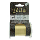 Wire Elements Tarnish Resistant 24 Gauge Wire, Gold - 30 Yards