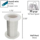 Wire Elements Tarnish Resistant 30 Gauge Wire, Silver - 50 Yards/45.72 Meters