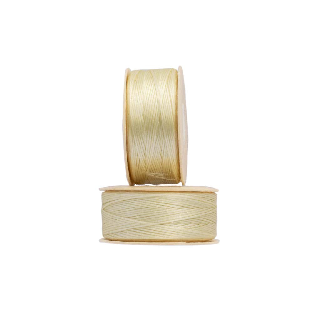 Nymo Nylon Beading Thread, SizeB 0.2mm Thickness, Cream, 72 Yards