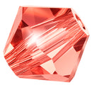 Preciosa - Bicone Crystal Beads 4mm, Padparadscha