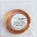 ParaWire Tarnish Resistant 16 Gauge Metallic Wire, Bronze - 15 Feet (1.52 Meters)