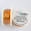 ParaWire Tarnish Resistant 18 Gauge Metallic Wire, Bronze - 7 Yards (6.4 Meters)