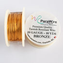 ParaWire Tarnish Resistant 20 Gauge Metallic Wire, Bronze - 10 Yards (9.14 Meters)