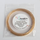 ParaWire Tarnish Resistant 18 Gauge Silver Plated Twisted Wire, Gold - 15 Feet (1.52 Meters)