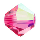 Preciosa - Bicone Crystal Beads 3mm, Rose AB
