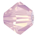 Preciosa - Bicone Crystal Beads 6mm, Rose Opal