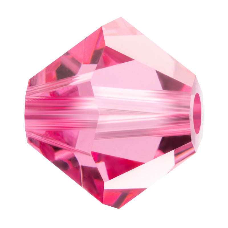 Preciosa - Bicone Crystal Beads 4mm, Rose