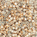 Miyuki Square/Cube Beads 1.8mm, 1052 Galvanized Gold