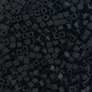 Miyuki Square/Cube Beads 1.8mm, 401F Matte Black
