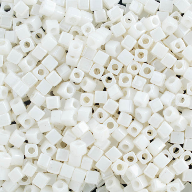 Miyuki Square/Cube Beads 1.8mm, 421 Cream Ceylon