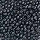 Starman Finial Half-Drilled Round Beads 2mm, Hematite