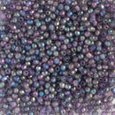 Starman, Czech Fire Polish Glass Beads 2mm, Luster Iris - Tanzanite
