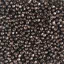 Starman, Czech Fire Polish Glass Beads 2mm, Dark Bronze