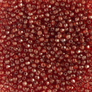 Starman, Czech Fire Polish Glass Beads 2mm, Dark Bronze Hyacinth