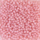 Starman, Czech Fire Polish Glass Beads 2mm, Matte - Opal Pink