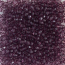 Starman, Czech Fire Polish Glass Beads 3mm, Transparent Dark Amethyst
