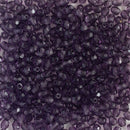 Starman, Czech Fire Polish Glass Beads 3mm, Transparent Tanzanite