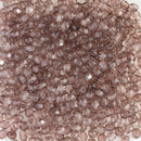Starman, Czech Fire Polish Glass Beads 3mm, Braun Luster - Crystal