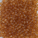 Starman, Czech Fire Polish Glass Beads 3mm, Transparent Matte - Topaz