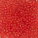 Starman, Czech Fire Polish Glass Beads 3mm, Transparent Matte - Light Siam Ruby