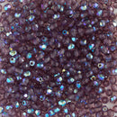 Starman, Czech Fire Polish Glass Beads 3mm, Amethyst AB