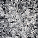 Starman, Czech Fire Polish Glass Beads 4mm, Crystal