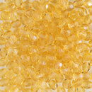 Starman, Czech Fire Polish Glass Beads 4mm, Transparent Topaz