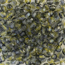 Starman, Czech Fire Polish Glass Beads 4mm, Dual Coated - Blueberry/Lemon
