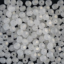 Starman, Czech Fire Polish Glass Beads 4mm, Sueded Gold Crystal