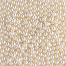Starman, Czech Glass Pearls Round 3mm, Snow, 100 Beads