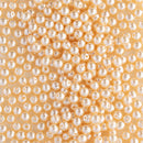 Starman, Czech Glass Pearls Round 3mm, Vanilla, 100 Beads