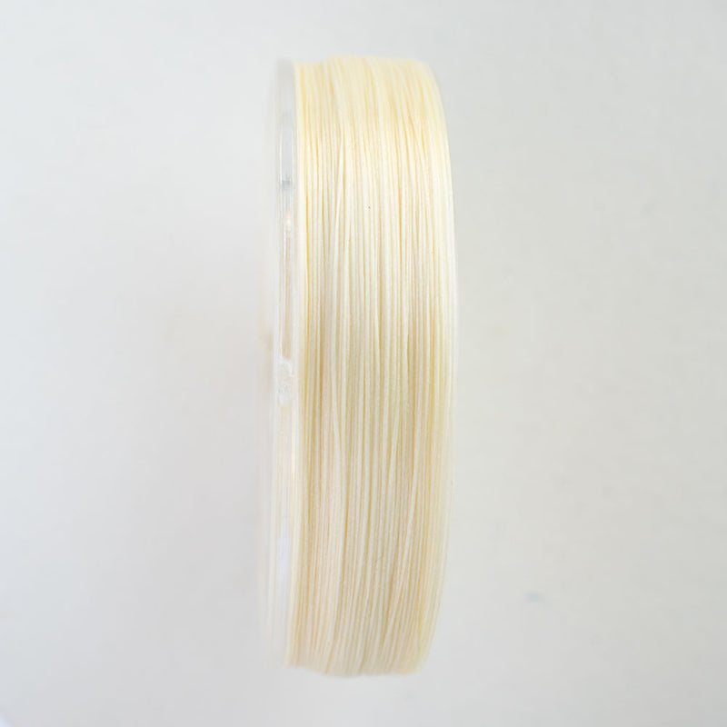 Toho One-G 330dtex 100% Nylon Beading Thread, Size-B, 0.2mm Thickness, Cream, 250 Yards