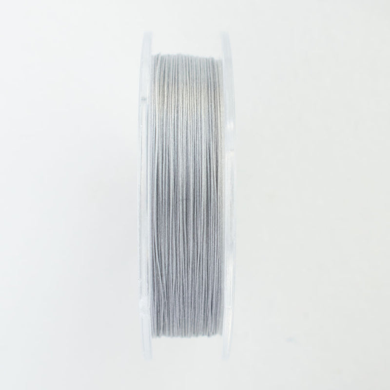 Toho One-G 330dtex 100% Nylon Beading Thread, Size-B, 0.2mm Thickness, Light Grey, 125 Yards