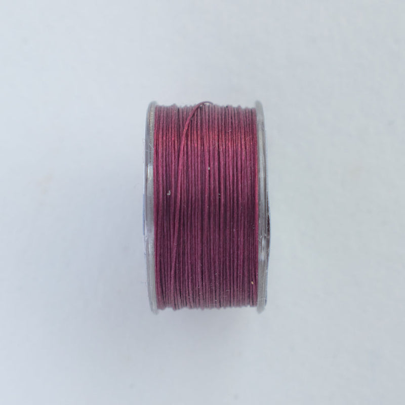 Toho One-G 330dtex 100% Nylon Beading Thread, Size-B, 0.2mm Thickness, Burgundy, 50 Yards